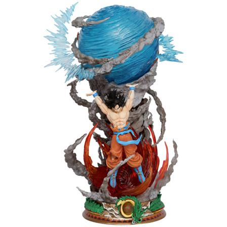 25 cm Son Goku Dragon Ball Anime Figur Super Genki Bomb Lysande Figurer