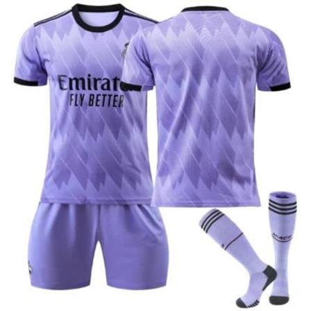 Ny sesong 2022-2023 Real Madrid fotballdrakt Unnumbered 12-13 år