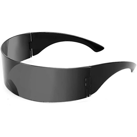 80'er Futuristic Visor Cyber Solbriller Mænd Kvinder Futuristic Punk Style Cosplay