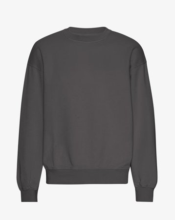 Organic Oversized Crew - Lava Grey - Male - S