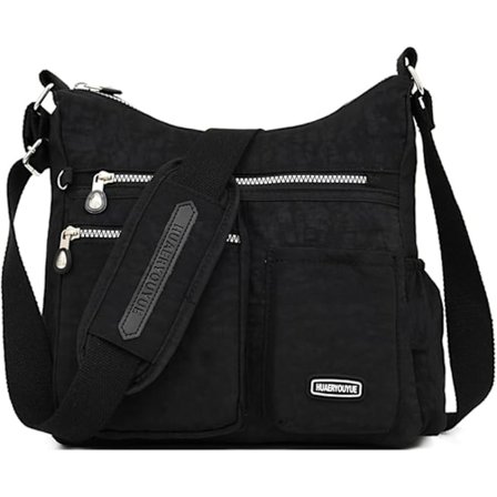 Dame Crossbody Tasker Multi-lomme Skuldertasker Håndtasker Dame Mode Vandtæt Nylon Store Messenger Tasker Egnet til Rejser Shopping Arbejde
