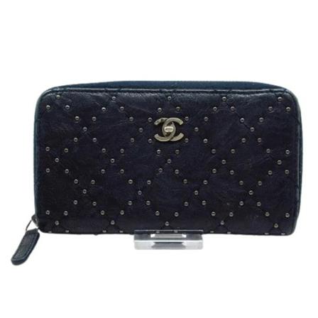 Chanel Vintage Pre-owned Wallets Blå, Dame Vintage Accessories, Størrelse: ONE Size