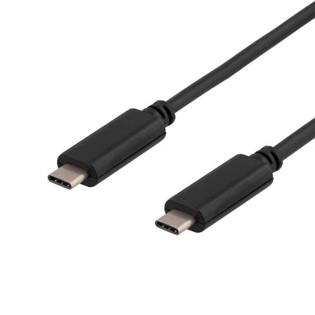 Deltaco USBC-1052 - USB type C-kabel - 24 pin USB-C til 24 pin USB-C - 25 cm