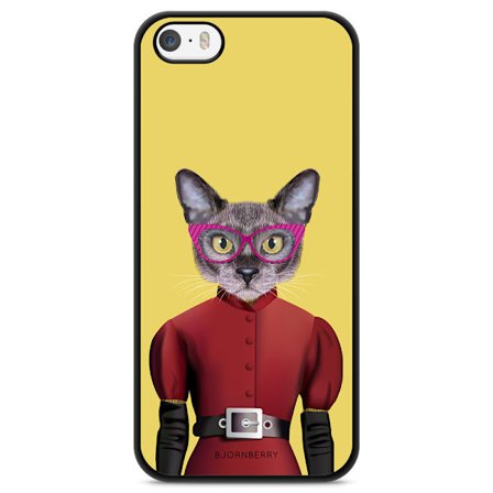 Bjornberry Skal iPhone 5/5s/SE (2016) - Hipster Katt