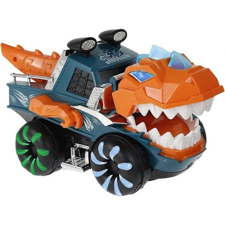 Dinosaurusauto Paristokäyttöinen Dinosauruskuorma-auto Valo- ja musiikkiominaisuuksilla Sähköinen Monster Truck Lasten Dinosaurus Esikoulun opetuslelu