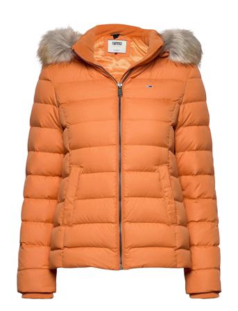 Tjw Basic Hooded Down Jacket Fôret Jakke Oransje Tommy Jeans