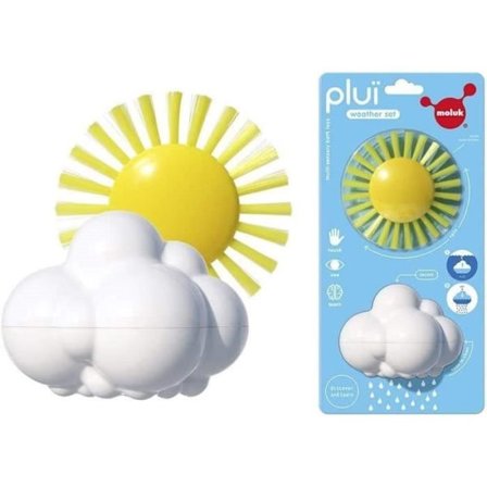 Inlärningsspel - moluk - Ställ meteo solen och molnet vattenkanna Regn för badet