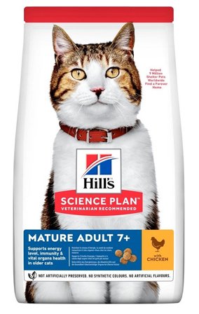 Hill's Science Plan Mature Adult 7+ Crocchette Pollo Per Gatti