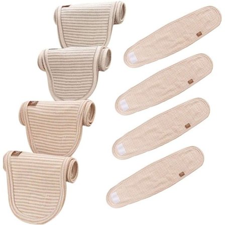 Baby navlestreng baby navlestreng brok pleje navlestreng slips nyfødt varm essens åndbar økologisk bomuld 4 poser