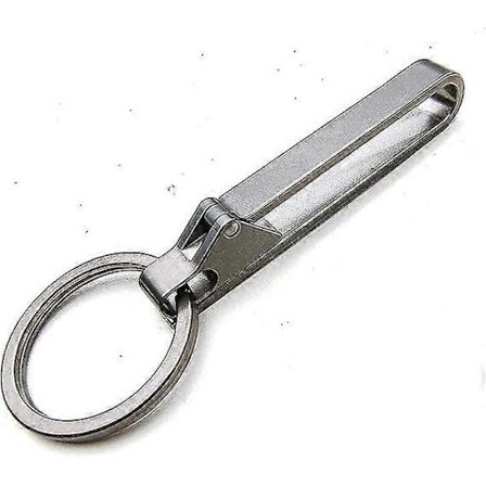 Titanium bæltespænde Nøglering Lommeclips Hurtig og nem adgang til nøgler Titanium nøgleholder med aftagelig nøglering