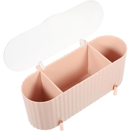 Boks Kosmetisk Oppbevaringsboks Sminkebeholdere Kosmetiske Utstillingsvesker Sminkesvamp Holder