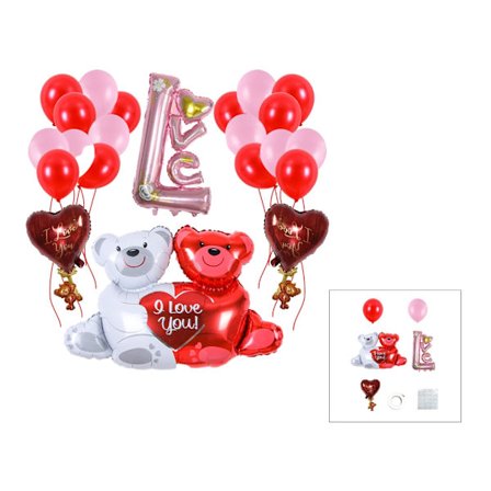 Valentinsdag Ballondekorationer til Bryllupsfest Fødselsdag Jubilæum