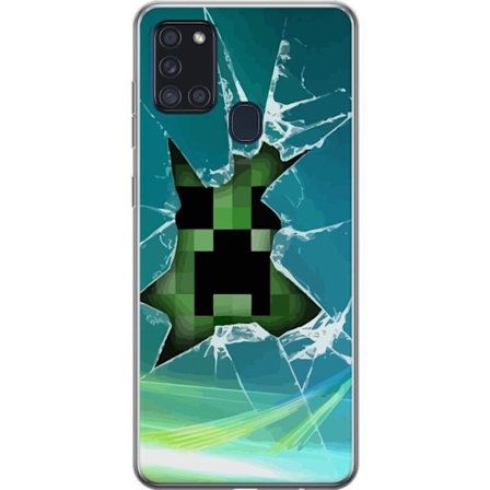 Kompatibelt Mobilskal till Samsung Samsung Galaxy A21s MineCraft