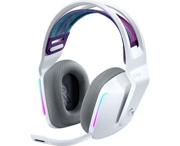 Logitech-G733 Lightspeed Headset - White-Trådløst gamingheadset med RGB Lightsync og Lightspeed-Gaming Accessories-Gamingheadset
