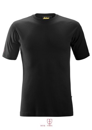 Snickers Workwear 2563 ProtecWork T-skjorte svart XS, Klær