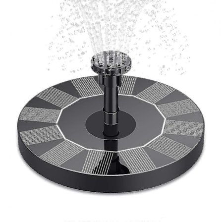 Solcellsdriven fontän, solcellsdriven dammpump flytande fontänpump trädgårdsdamm