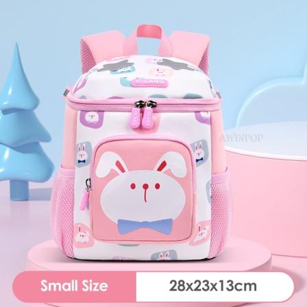 Rosa kanin jente skoleveske Barnehage Barn Cartoon Kawaii skoleveske 2-pink-small