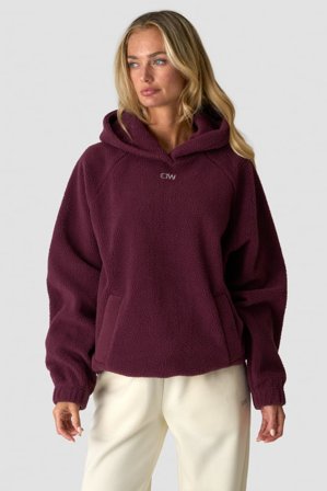 ICANIWILL - Everyday Fleece Hoodie Wmn Dark Mahogany - Dames - sportkleding van ICIW