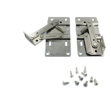 2-pakks uttrekkbare skuffehengsler, saksehengsler for kjøkkenvask eller baderomsskaporganisatorer, kompatibel med reversible rammer og rammeløse