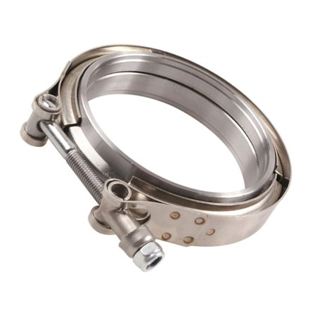 V-bandklämma med hane- och honflänssats, rostfritt stål, universalklämmor 2,5" 3" 3,5" 4" bilavgasrör