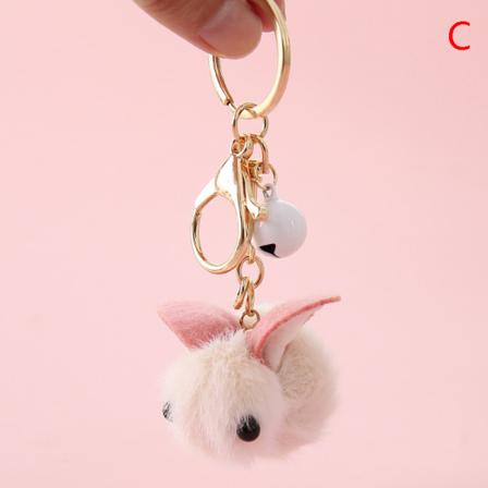 Cartoon Plysch Strawberry Keychain E Animal Pendant Keyring Bag