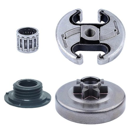 Drev 7T Kopplingstrummel Lagerkit för Husqvarna 455 460 Rancher Motorsåg Ersättningsdelar för 537