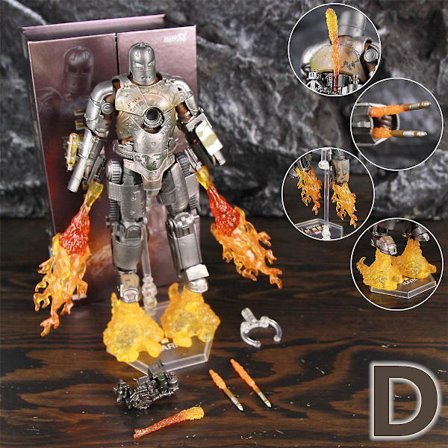 Zd Toys Marvel Iron Man Mk1 Mk2 Mk3 Mk4 Mk5 Mk6 Mk7 Mk42 Mk43 7" Film Actionfigur Iron-man Mark 1 2 3 4 5 6 7 42 43 Legends C