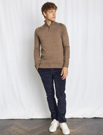 Bruun & Stengade Bs Kenn Regular Fit Chinos - Navy - 34-32