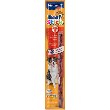 Vitakraft - Beef-Stick Salami Oksekjøtt 12g - Hund - Hundegodbiter & tyggebein - Myke tyggestrips - ZOO.no