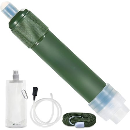 Personligt vandfilter sugerør mini vandrenser overlevelsesudstyr til vandreture, camping, rejser og beredskab