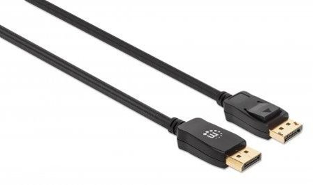 Manhattan MH 8K@60Hz DisplayPort 1.4 Cable, Male/Male, 2.0m, Black, Po