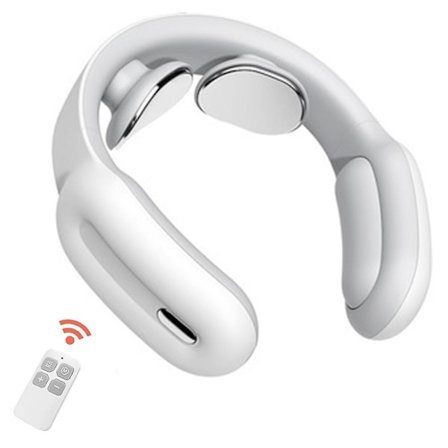 Neck Massager,intelligent Portable Neck Massage With Heat Cordless,3 Modes 15 Levels Smart Deep Tissue Trigger Point Massage Use At Home,outdoor,offic