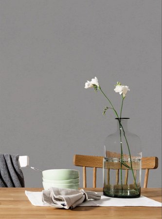 Duro Tapet, Sten 352-13 Enfärgad & Randig, L, Gråsvart, Färg & tapeter