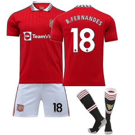 2022-2023 Ny Manchester United Fotballdraktsett Voksen Fotballdrakt Trening T-skjorte Shorts Dress