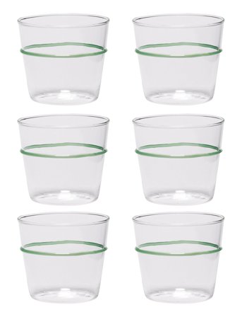 Hübsch Orbit Drikkeglas - Green - 20 CL
