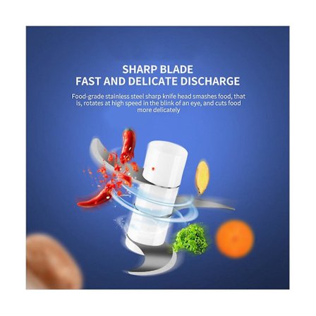 Multifunktionell Matberedare Automatisk Köttkvarn Babymatberedare Rör Om Hackad Vitlök