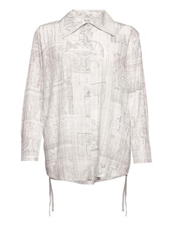 Pom Print Shirt 22-02 Grey HOLZWEILER