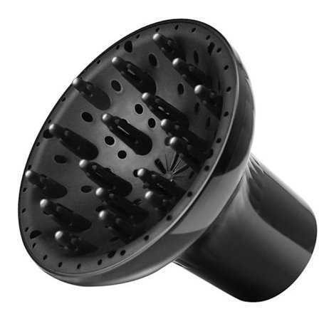 1 stk. Hår Diffuser Professionel Hårstyling Krølle Tørretumbler Diffuser Universal Frisør Blæser Styling Salon Krølleværktøj Sort