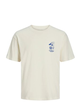 Jack & Jones Jorwilliamsburg Tee Ss C.n Styd Aw25 - Cream - L