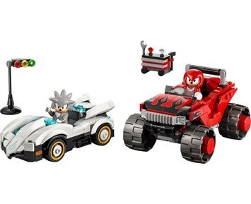 LEGO Sonic Silvers bil mot Knuckles monstertruck 77118