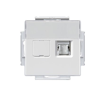 ABB FOT6208-84 Datauttak 2 x RJ45, C6 UTP Hvit, Datamaskin & surfing