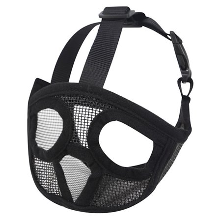 Kort Snute Hundemunnkurv - Justerbar Pustende Mesh Bulldog Munnkurv for Biting, Tygging, Bjeffing og Trening