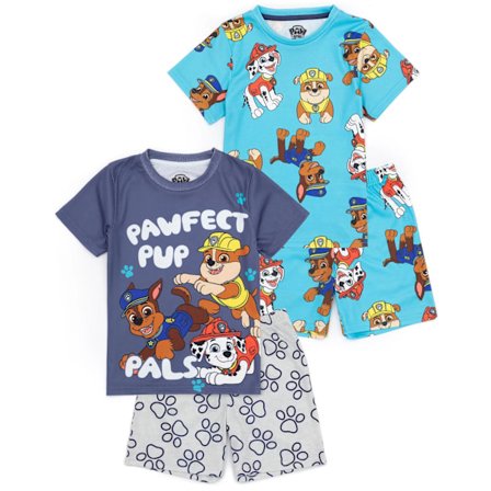 Paw Patrol Pojkar Kort Pyjamas Set (2-pack) 4-5 År Flerfärgad