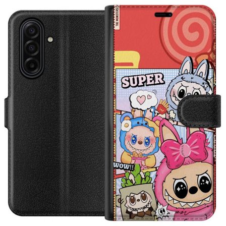 Kompatibelt Lommeboketui til Samsung Galaxy A17 5G Pop Mart Labubu Monstrene fargerik collageillustrasjon kawaii design med søte karakterer samlersti