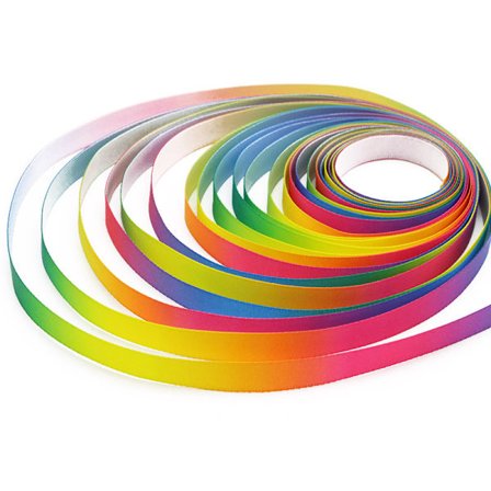 Regnbue Satinbånd til Juleindpakning, 1m, 20mm