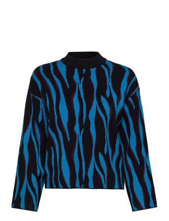 Yasmalo 7/8 Knit Pullover S. Pulllover Multi/mönstrad YAS