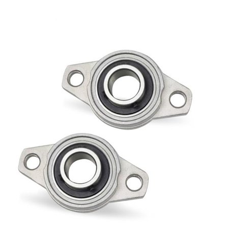 4 st KFL08 självinställande flänslager i zinklegering och stål, 8 mm, självinställande flänslager, rostskyddande kuddeblocklager, för Ae-lok