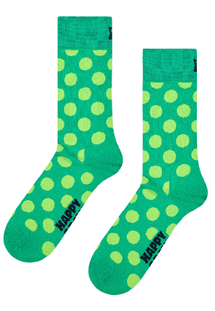 Happy Socks Big Dot Sock Strumpor Unisex Grön 41-46