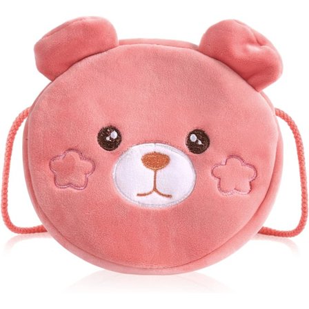 Sød Lille Pige Håndtaske Skuldertaske Plys Småbørn Pige Lille Crossbody Taske (Pink Bjørn)