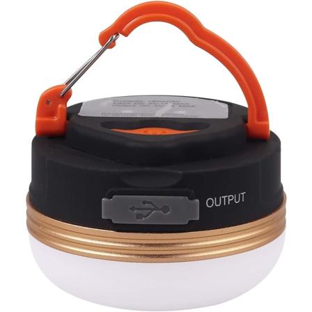 1 pakke camping lys lanterne LED vandtæt USB genopladelig lampe